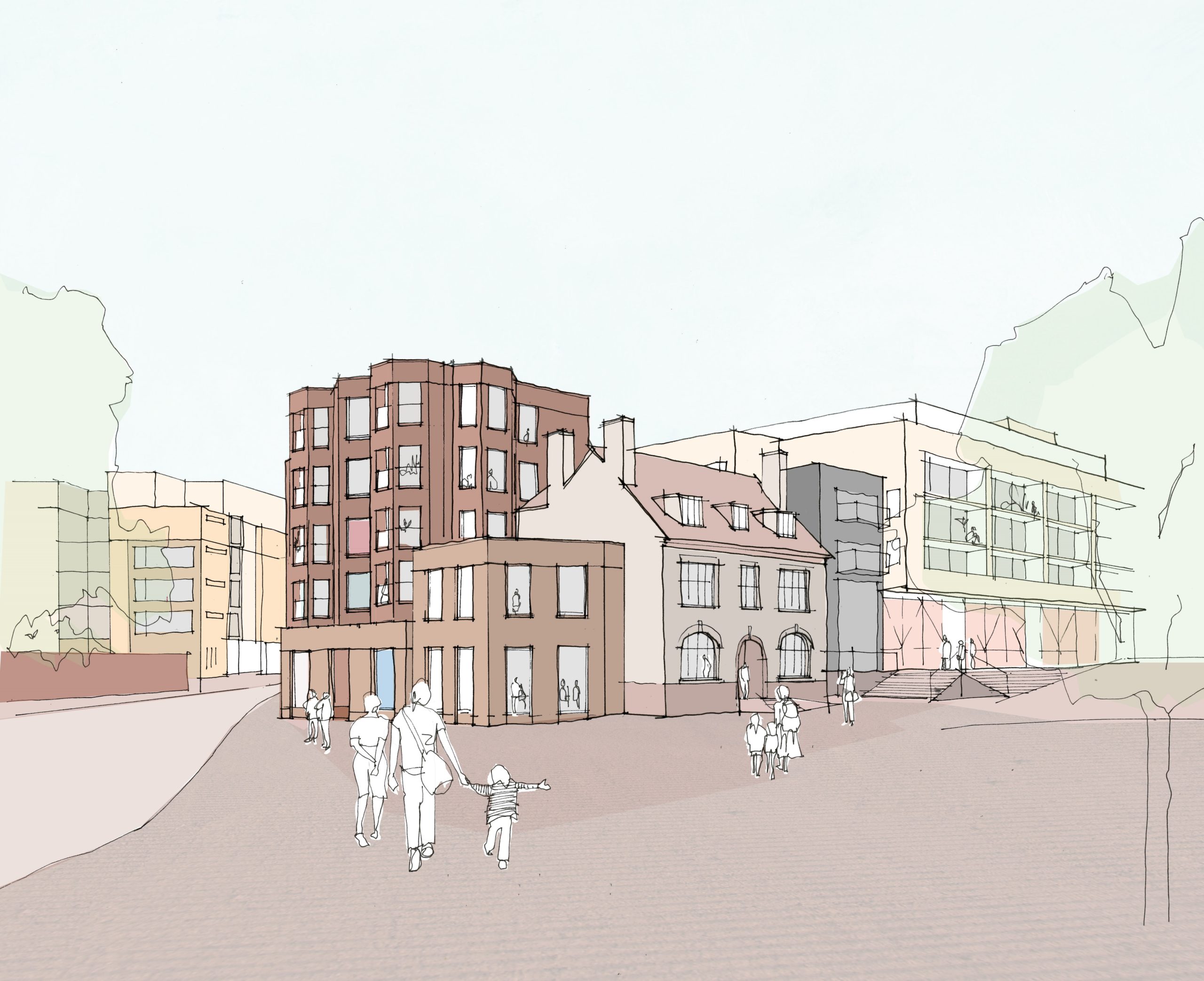 Artist's impression of the proposed development