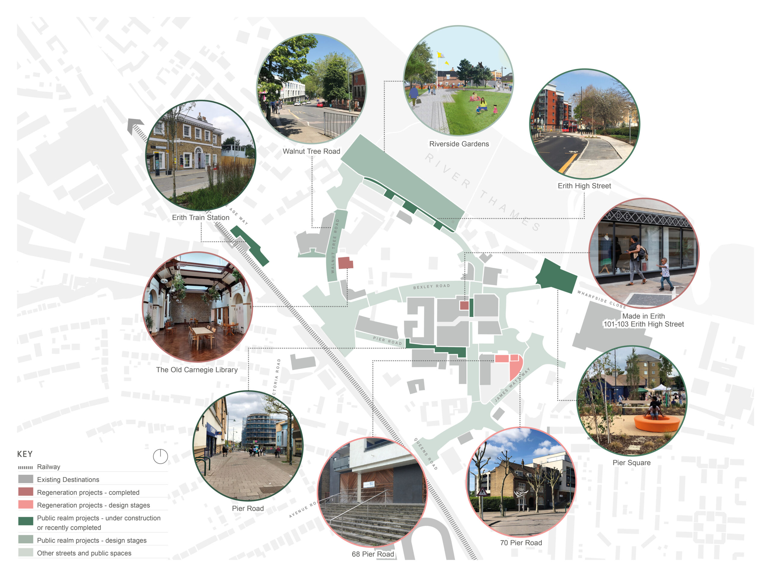 Greater Erith Programme Map 2023