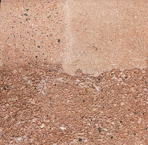 Recycled brick concrete